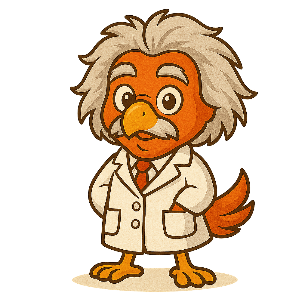 Poly looking like a scientist